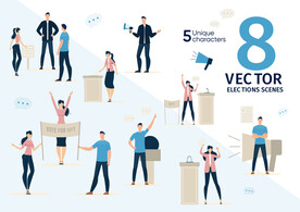 互联网扁平插画