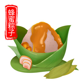 手绘粽子