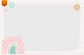 卡通信纸背景