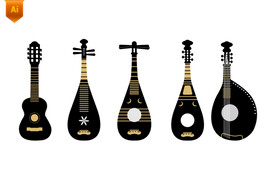 吉它琵琶图标