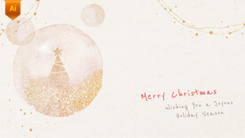 水彩圣诞节背景