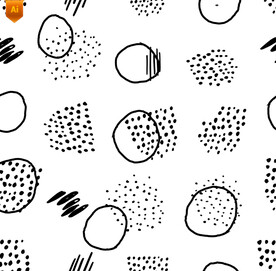 写意手绘卡通图案