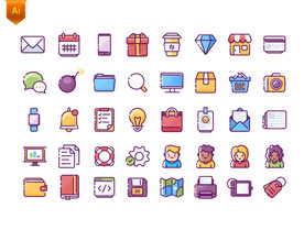 可爱日常网页小图标