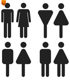 厕所人物标识