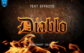 火焰熔岩特效字体