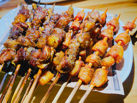 烧烤烤牛肉掌中宝鸡筋