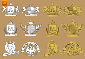 盾牌元素徽章图标