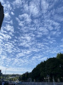 鱼鳞云 蓝天白云