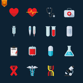 扁平医疗图标
