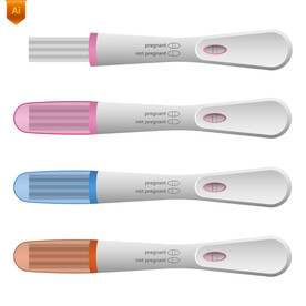 验孕棒插画