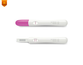 验孕棒矢量素材