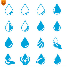 水滴矢量素材