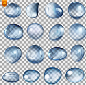 水滴水珠矢量插画