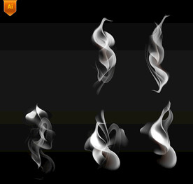 烟雾设计矢量素材