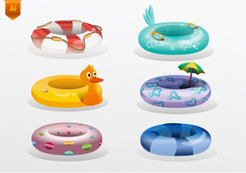 卡通游泳圈设计