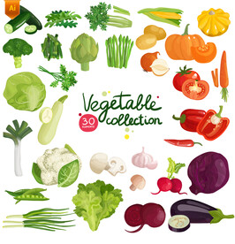矢量水果蔬菜素材