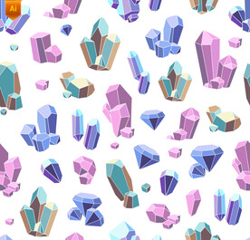 水晶钻石矢量图标