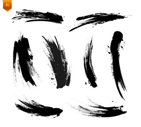 中国风水墨笔触