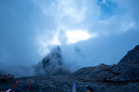 玉龙雪山 黑白雪山 