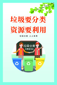 城市垃圾分类海报展板