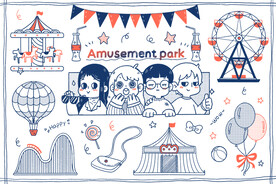 简笔画游乐场