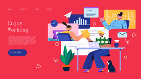 互联网运营插画