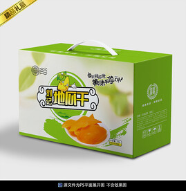 地瓜干包装平面展开图