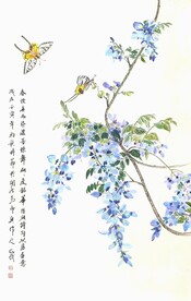 春烟喜雨染浓芳
