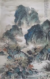 范宽临溪独坐图