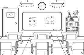 教室简笔画