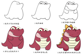小恐龙简笔画