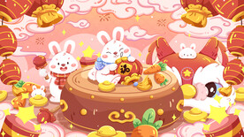 2023年春节兔年海报