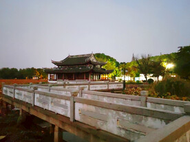 江南古建筑夜景