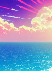  蒸汽波海洋参考图