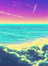  蒸汽波海洋参考图