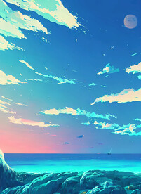 蒸汽波海洋参考图