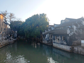 芦墟古镇马头墙老建筑