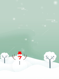 雪人背景