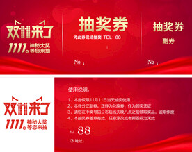 双11抽奖券