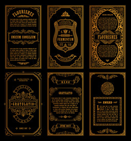 矢量典雅花纹边框