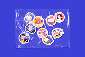 透明塑料袋贴纸样机