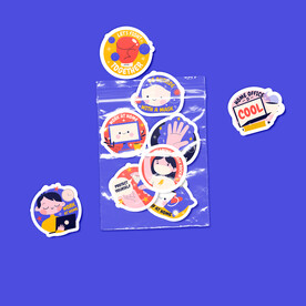 透明塑料袋贴纸样机