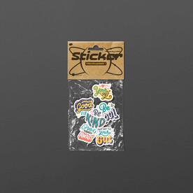 透明塑料袋贴纸样机