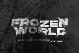 高端抽象冰封冰冻艺术字效样机