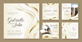 金色丝滑的幸福婚纱素材下载