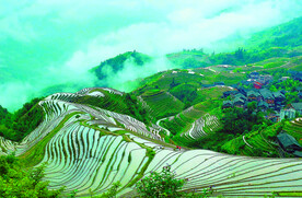 龙胜龙脊梯田风光