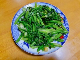 爆炒菜心