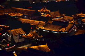 古城古建筑夜景