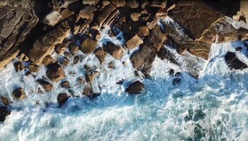 海边浪花4k实拍