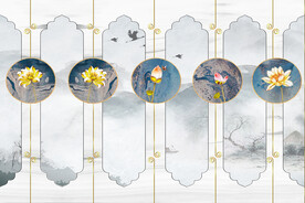 背景墙水墨装饰画